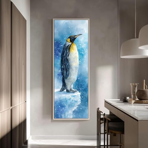 Impression pingouin bleu décoration murale grand format luxe - 3