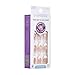 KISS imPRESS No Glue Mani Press On Nails, French, 'Fearless', Light Neutral + White Tip French, Medium, Almond Shape, Includes 30 Nails, Prep Pad, Instructions Sheet, 1 Manicure Stick, 1 Mini File