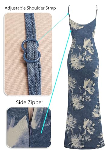 Image of VFSHOW Womens Sexy Formal Ruched Fitted High Slit Bodycon Maxi Dress Spaghetti Strap Sweetheart Cocktail Prom Evening Gown