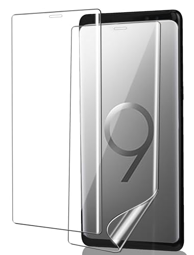 ICESPRING für Panzerglas für Samsung Galaxy S9 Schutzfolie 2 Stück Weich TPU Kratzfest Panzerfolie für Samsung S9 Folie Fingerabdruck-ID Schutzglas für Galaxy S9 Panzer Schutz Glas