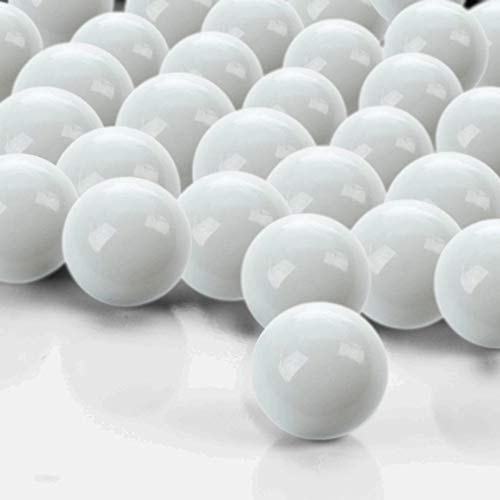 White glass gemstone vase filler beads (10 lbs) for vases
