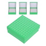 4 Stück Grüne Gefrierbox aus Papier mit Klappdeckel, 100 Löcher