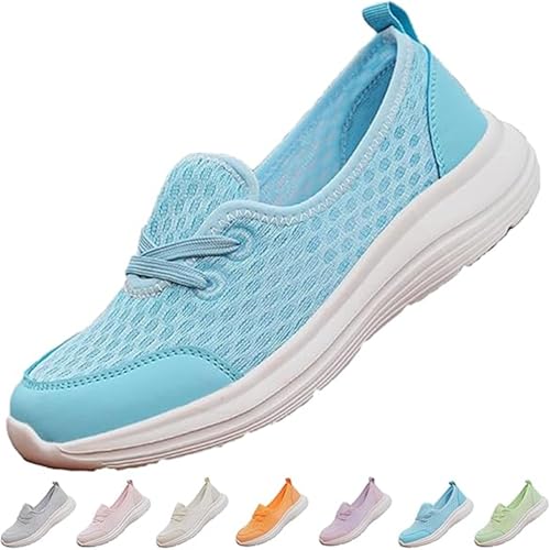 Generic Women's Soft Sole Mesh Comfort Orthopedic Shoes, Comfortable Walking Shoes Women Arch Support, Casual Slip-on Shoes, Low-top Flat Arch Support Walking Shoes