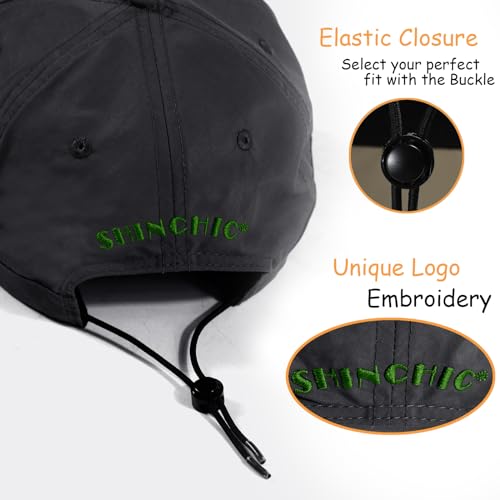 Image of Mens Waterproof Baseball Cap Womens Rain Hat Quick Dry Running Hat with Sweatband Outdoor Golf Breathable Sports Cap