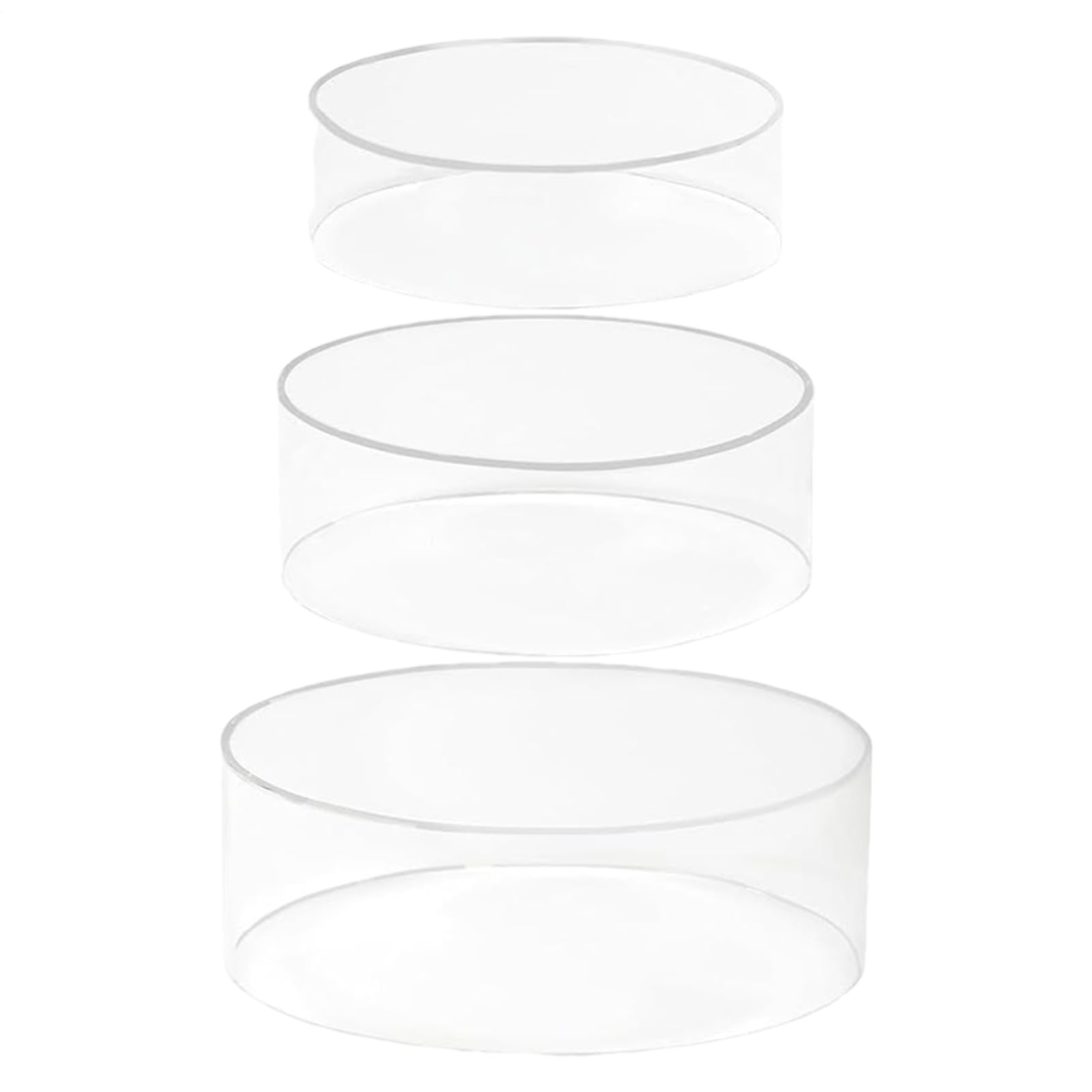 Socle pour Gâteaux Stable en Kit de 3 Pièces pour Organisation de Buffets
