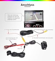 ERISIN AHD 1080P Rückfahrkamera mit Parksensor, Rückfahrkamera-Assistent für Autos, 150-Grad-Blickwinkel, IP68 Wasserdichter Parkassistent-Radar, Hochwertiger Sensor – Ansicht 6