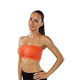 ITZON Woman`s Seamless Bandeau Bra Top B05