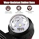 4 Stück Led Begrenzungsleuchten Anhänger, Positionsleuchten Anhänger Mit Gummihalterung, Wasserdichte Seitenmarkierungsleuchten 12V 24V Led für Wohnwagen Lkw Pkw Kfz Licht Weiß Rot