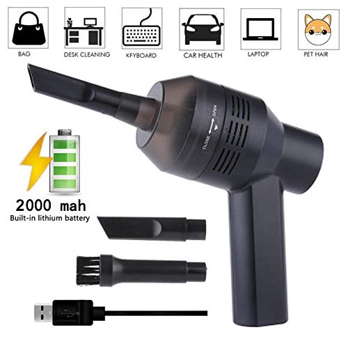 Limpiador de vacío de teclado inalámbrico, Usb recargable Mini aspirador de computadora...