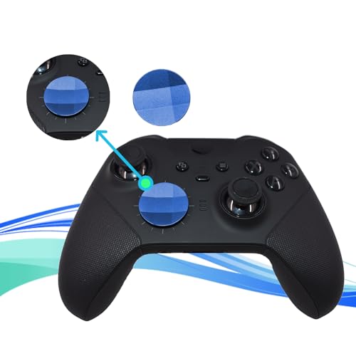 Image of 2Pcs Elite 2 D-pads Replacements for Xbox Elite Series 2 Controller, Magnetic D-pads Replacement Parts for Xbox One Elite Series 2 /Series 2 Core /Series 1 Controller, Metallic Cross-shaped D-pad(Blue)