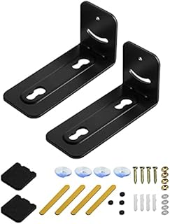 POHOVE Soundbar Wall Mount Bracket Universal Soundbar Bracket with Adjustable angle load-bearing up to 33lbs for different specifications of bar speakers