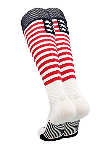 TCK Stars and Stripes USA Flag Baseball Socks2