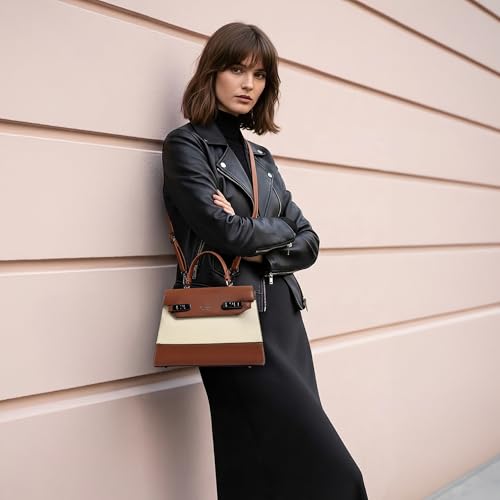 Image of EXOTIC Premium Style and Look beautiful Texture Design Flap Closure Top Handle Dual Color Hand /Sling Bag For Women & Girls | Ladies Purse | Gift For Ladies