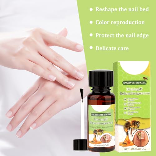 Bienengift Nagelserum, Furzero Bienengift Nagel, Furzero Bienengift Nagelserum, Furzero Nagelverteidigung Bienengift, Nagelwachstums- und Reparaturserum für Reparatur und Nagelwachstum
