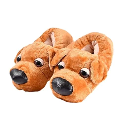 Women & Kids Cute Dog Indoor Slippers - Warm, Memory Foam, Cotton, Soft, Cozy, Fluffy Home Shoes