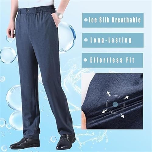 Caloset Cargo Stretch Pants, Icestrider Men's Super Stretch Loose Fit Pants, Men's Ice Silk Comfort Straight Trousers2