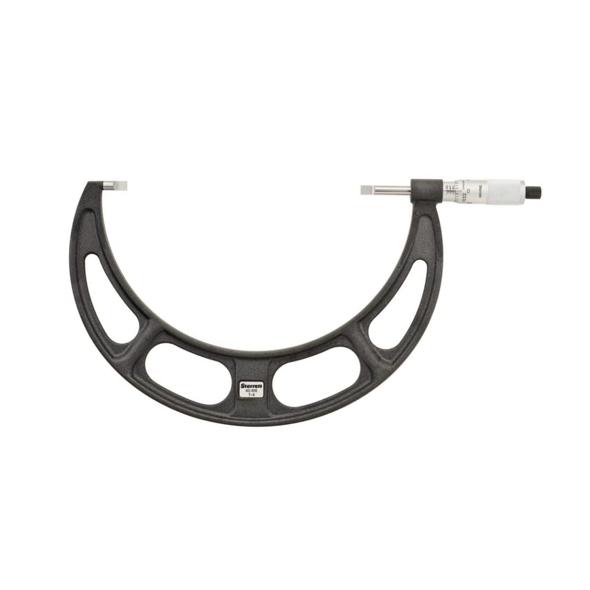 Starrett 486P-8 - Micrometro tipo cuchilla, no giratorio, entrelazado plano, rango de 17,78-20,32 cm, graduación de 0,001 pulgadas