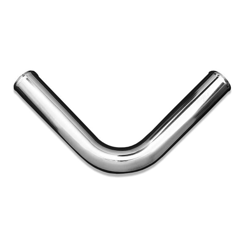 Arco in Alluminio a Gomito 90°, Intercooler, Tubo in Alluminio, Lunghezza 60cm