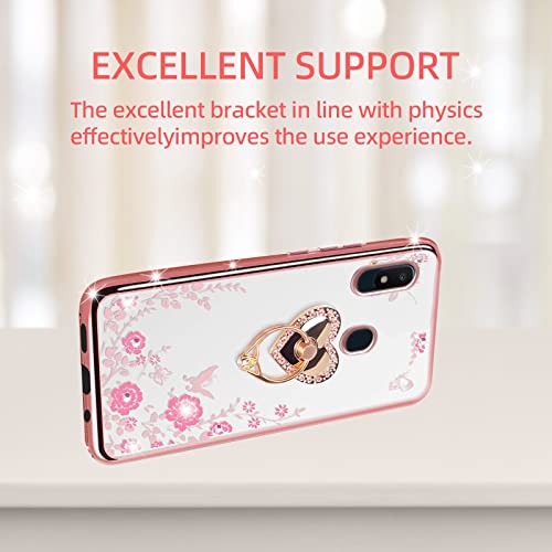 Coque pour Samsung Galaxy A10e or rose robuste avec cordon de poignet - 6
