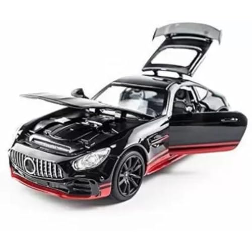 Image of PLUSPOINT Die cast Metal AMG-GT3 Sportz 1:24 Car Realistic Scale Model, Pull Back Diecast Classic Vehicles Alloy Simulation Supercar with Lights and Sound Collection and Gift for Aldult, Kids
