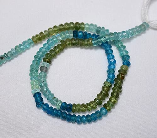 Apatite gemme de qualité supérieure en perles 3mm facettées pour joaillerie fine et raffinée
