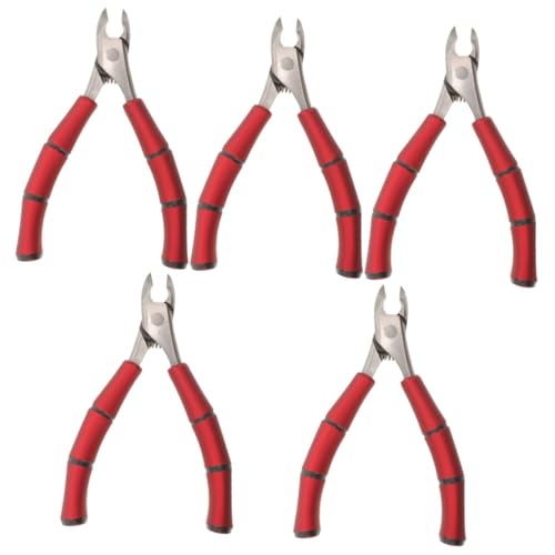 minkissy 5pcs Nail Clippers for Men Toe Nail Clipper Proof Ingrown Professional Cuticle Trimmer Stainless Steel Cuticle Nipper