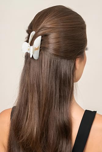 Image of Initial Cute Hair Clips - White Letter Elegant Hair Claw Clips, Fashion Glitter Claw Clips Durable Hair Clips, Wedding Gift, Bridesmaid Gifts, Birthday Gifts, Christmas Gift, Letter K