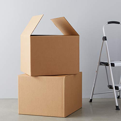 Image of Amazon Basics Cardboard Moving Boxes for Packing and Shipping, Large Size, 20 inch x 20 inch x 15 inch, Brown, 6-Pack