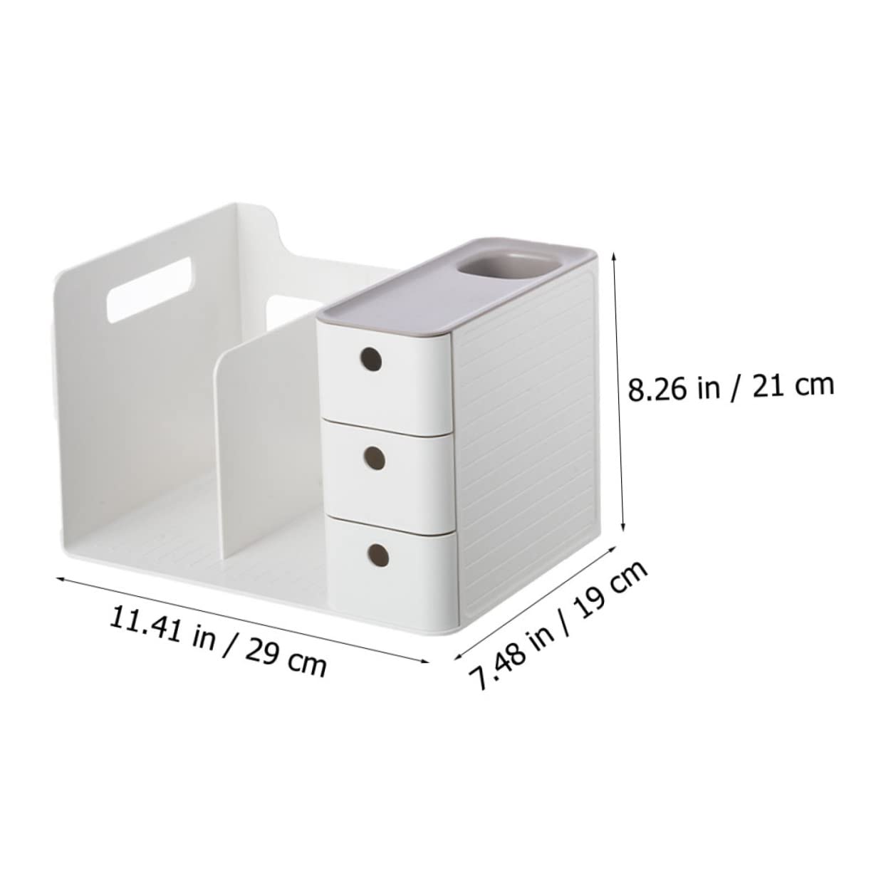 DOITOOL Caja de Almacenamiento de Escritorio para Oficina Organizador de Papelería para Organizar Escritorios de Trabajo o Estudio