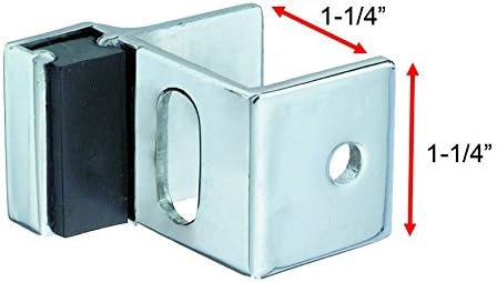 Vista 2 de Harris Hardware 750-B Strike & Keeper Die Cast Chrome Plated Zamac Door Strike Chrome Plated