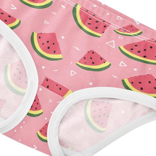 Wusikd Cute Watermelon Pink Girls' Underwear Cotton Girls Briefs Soft Toddler Underwear 2T4