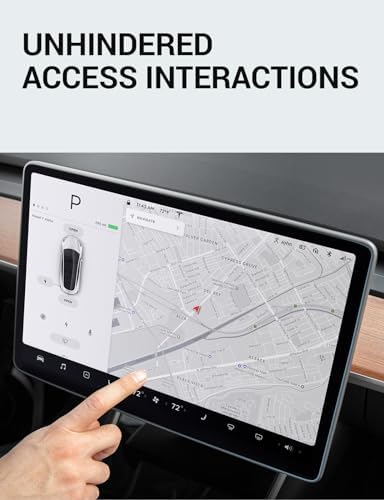 BASENOR Tesla Model Y Model 3 Ochraniacz ekranu Matte Center Control Ochraniacz ekranu dotykowego ze szkła hartowanego 9H Anti Fingerprint Anti-Glare Tesla Akcesoria wewnętrzne Gen 2