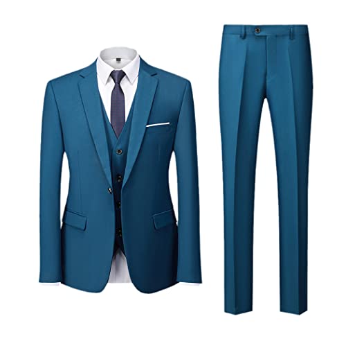 Costume ajusté homme bleu lac XXL pour valoriser votre silhouette avec confort