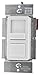 Leviton IPX10-10Z IllumaTech 1000VA, Preset Electronic Mark 10 Powerline Fluorescent Slide Dimmer, Single Pole and 3-Way, White/Ivory/Light Almond
