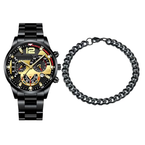 Genérico Fashion Watches for Men, Classic Watch, Business Calendar Wristwatch with Bracelet, Stylish Accessory for Formal and Casual Occasions, Elegant Timepiece for Office or Evening Event