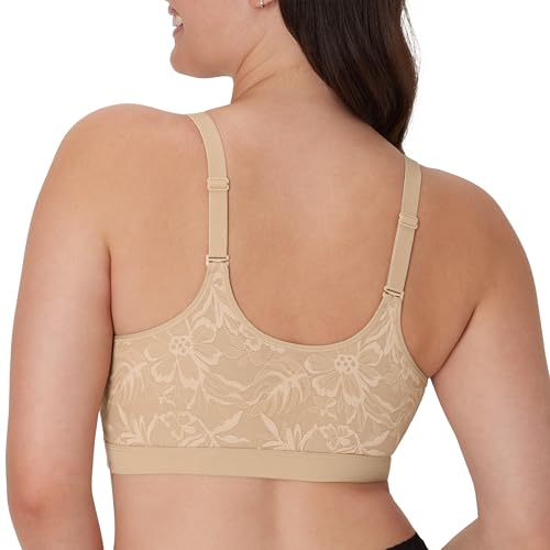 Bali Women's Breathe, Cotton Modal Wireless Bra, Lightweight Breathable Pullover Bralette, Convertible Straps3