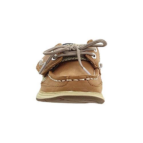 Image of Sperry Lanyard Alternative Closure Boat Shoe, Dark Tan /Navy, 12 Unisex Little Kid