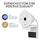 Logitech Brio 300 Full HD-Webcam mit Sichtschutz, Mikrofon mit Rauschunterdrückung, USB-C, Zertifiziert für Zoom, Microsoft Teams, Google Meet, Streaming, Automatische Lichtkorrektur - Weiß