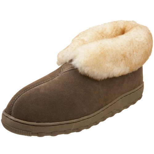 Tamarac by Slippers International Mens Highlander Sheepskin Ankle Bootie, Driftwood,11