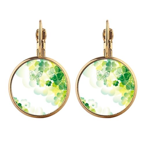 Boucles d'oreilles pendantes dorées à clipser Saint-Patrick : brillez au pub et lors des défilés