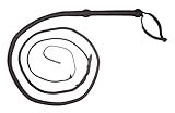 6 Foot Long 16 Plait Black NYLON SHOT LOADED Bullwhip Whips Bull Whip. SKU# SNY39