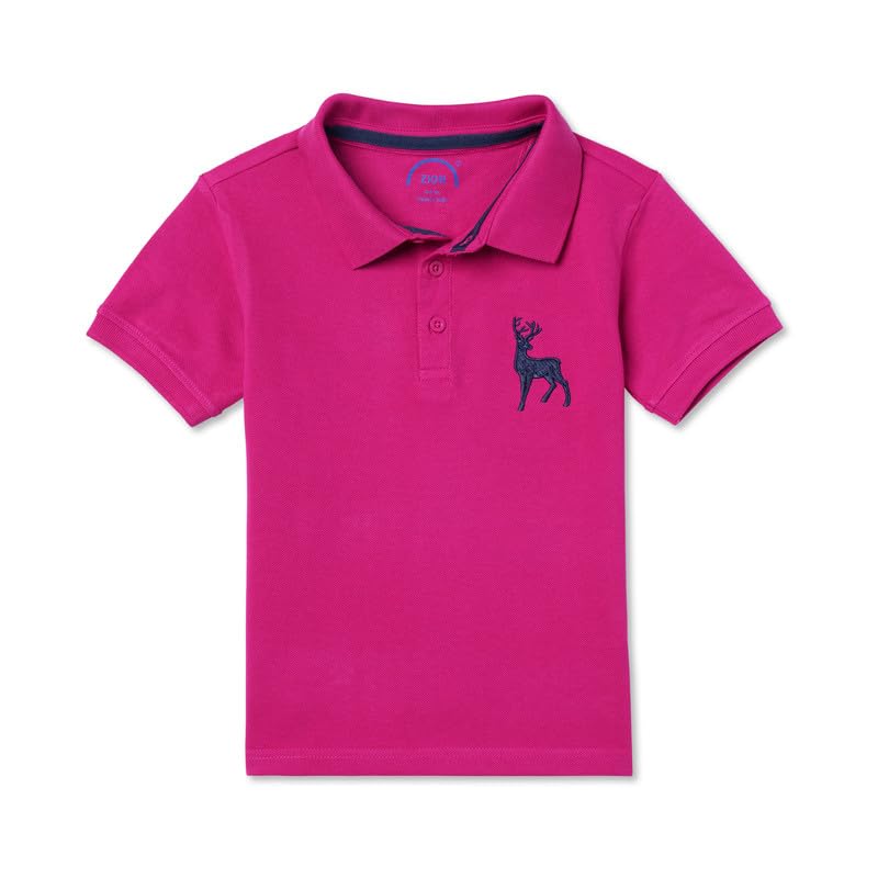 ZION Polo Tshirt for Boys — Cotton Halfsleeve Polo Tshirt with Deer Embroidery | Soft & Comfortable Fabric | for School, P... - Review, Price and Buying Guide