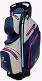 Cartbag Watersafe Blau/Grau/Pink 14er Einteilung