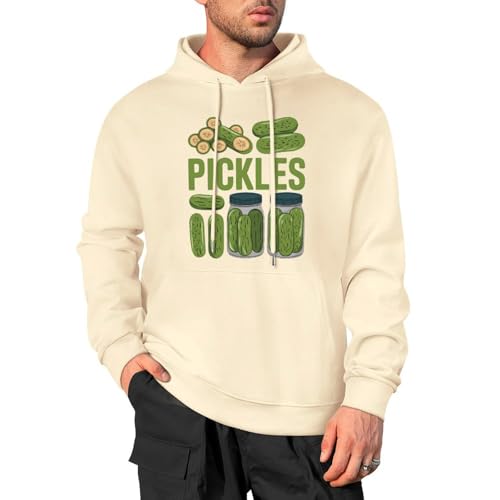 YuanDiann Sudadera con capucha para hombre y mujer, estampado con capucha, 100% algodón, cómoda y elegante, divertida, deportiva, informal, con capucha, Albaricoque claro, 5XL