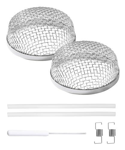 UNLRAE 2.8x1.3 RV Furnace Vent Screen,Car Accessories RV Vent Cover,Bug Screens Heater Vents Cover for Camper with Installation Tool and Silicone Rubber,Fits Most Duo-therm and Suburban Furnace Vents