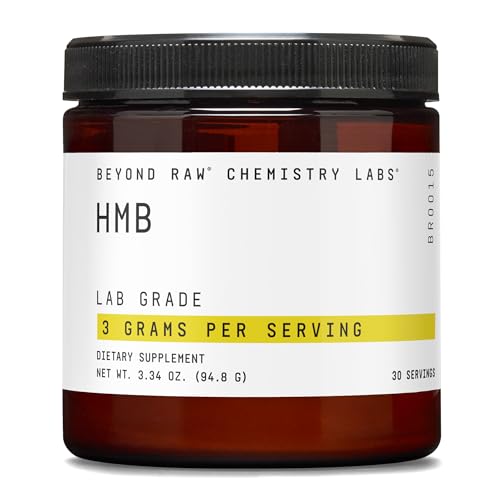 BEYOND RAW Chemistry Labs HMB Powder Increase Performance 30 Servings