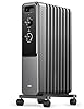 Dreo Radiateur à huile 2000W avec 9 ailettes, chauffage électrique silencieux pour chambre, thermostat réglable, protection surchauffe et basculement, sécurité enfant et mode économie d’énergie