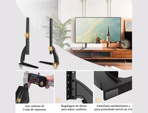 Suporte De Mesa Para Tv Base 36'' A 75'' Samsung LG Universal