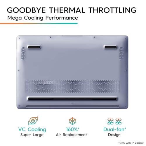 Image of Tecno MEGABOOK T1,Intel Core 11th Gen i7 Processor (16GB RAM /1TB SSD Storage), 15.6-Inch (39.62 CM) Eye Comfort disply, (14.8mm Ultra Slim / 70 Wh Large Battery /Windows 11 / Denim Blue / 1.56 Kg)