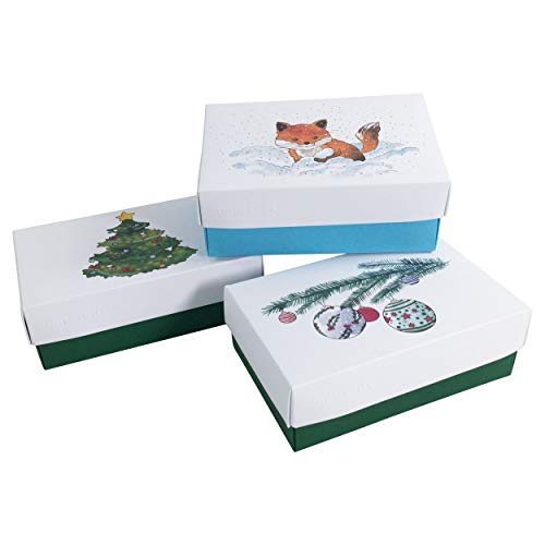 BUNTBOX 2009-26 - Kartonagenset"Weihnachts-Aquarell", Größe M, 3 Stück Cover